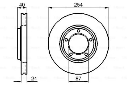 Тормозной диск BOSCH 0 986 478 663