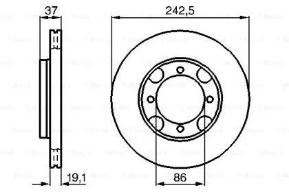 Тормозной диск BOSCH 0 986 478 665