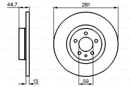 Тормозной диск BOSCH 0 986 478 668