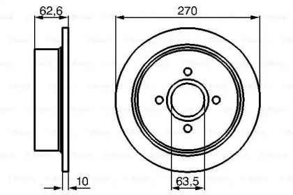 Тормозной диск BOSCH 0 986 478 672