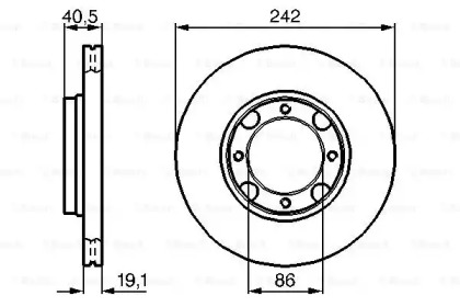 Тормозной диск BOSCH 0 986 478 674