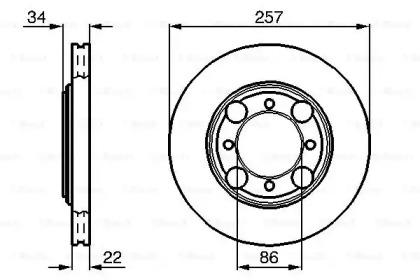 Тормозной диск BOSCH 0 986 478 675