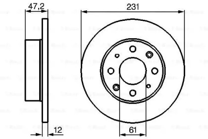 Тормозной диск BOSCH 0 986 478 676