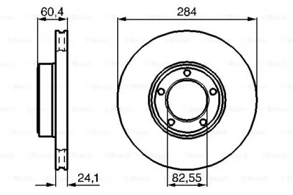 Тормозной диск BOSCH 0 986 478 686