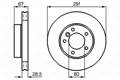 Тормозной диск BOSCH 0 986 478 691