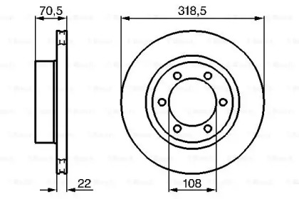 Тормозной диск BOSCH 0 986 478 698