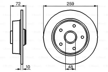 Тормозной диск BOSCH 0 986 478 700