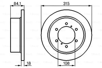 Тормозной диск BOSCH 0 986 478 713