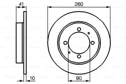 Тормозной диск BOSCH 0 986 478 716