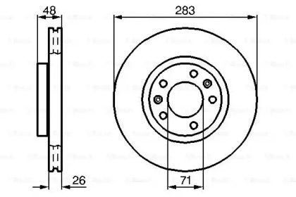 Тормозной диск BOSCH 0 986 478 732