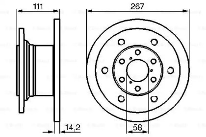 Тормозной диск BOSCH 0 986 478 742