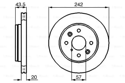 Тормозной диск BOSCH 0 986 478 781