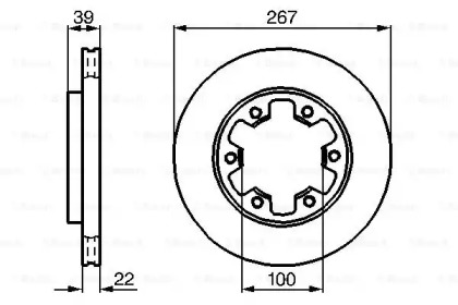 Тормозной диск BOSCH 0 986 478 806