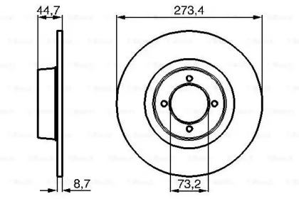 Тормозной диск BOSCH 0 986 478 818