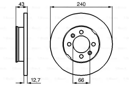 Тормозной диск BOSCH 0 986 478 819