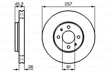 Тормозной диск BOSCH 0 986 478 835