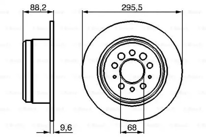 Тормозной диск BOSCH 0 986 478 850