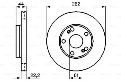 Тормозной диск BOSCH 0 986 478 864