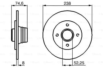 Тормозной диск BOSCH 0 986 478 866