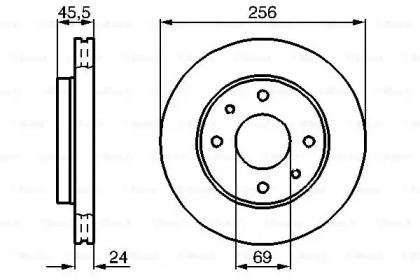 Тормозной диск BOSCH 0 986 478 897