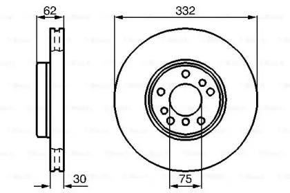 Тормозной диск BOSCH 0 986 478 973