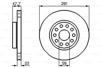 Тормозной диск BOSCH 0 986 478 993