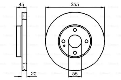 Тормозной диск BOSCH 0 986 478 996