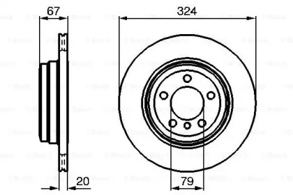 Тормозной диск BOSCH 0 986 479 004