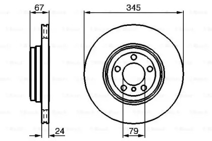 Тормозной диск BOSCH 0 986 479 005