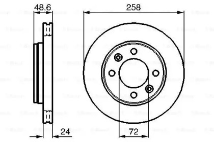 Тормозной диск BOSCH 0 986 479 008