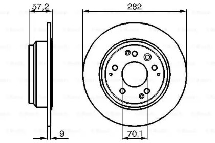 Тормозной диск BOSCH 0 986 479 017