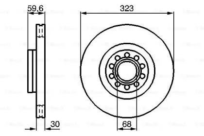 Тормозной диск BOSCH 0 986 479 060