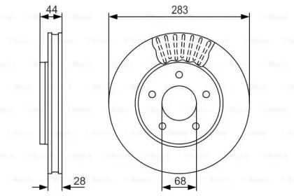 Тормозной диск BOSCH 0 986 479 091