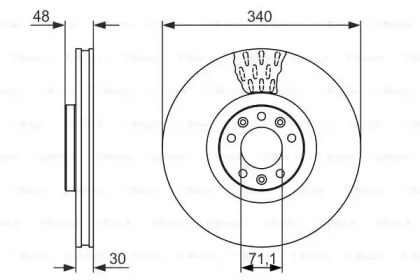 Тормозной диск BOSCH 0 986 479 092