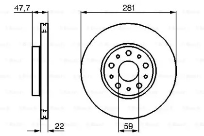 Тормозной диск BOSCH 0 986 479 100