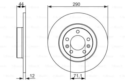 Тормозной диск BOSCH 0 986 479 130