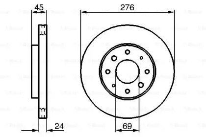 Тормозной диск BOSCH 0 986 479 140