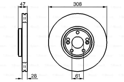 Тормозной диск BOSCH 0 986 479 198