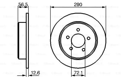 Тормозной диск BOSCH 0 986 479 205