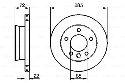 Тормозной диск BOSCH 0 986 479 212