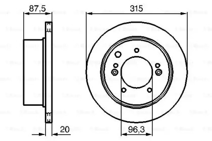 Тормозной диск BOSCH 0 986 479 232