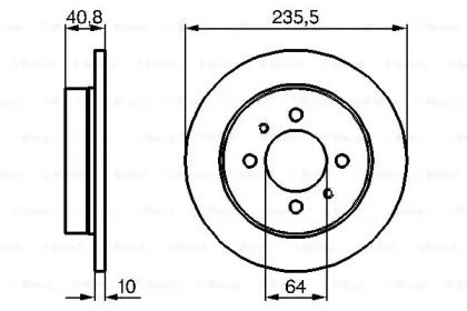 Тормозной диск BOSCH 0 986 479 237