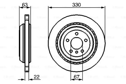 Тормозной диск BOSCH 0 986 479 285