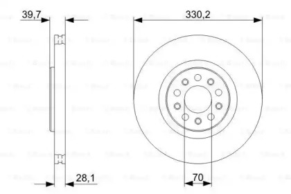 Тормозной диск BOSCH 0 986 479 C82