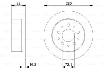 Тормозной диск BOSCH 0 986 479 298