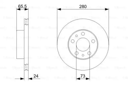 Тормозной диск BOSCH 0 986 479 312