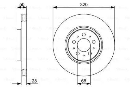 Тормозной диск BOSCH 0 986 479 321