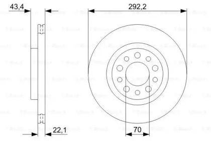 Тормозной диск BOSCH 0 986 479 326