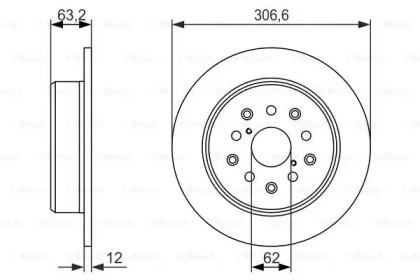 Тормозной диск BOSCH 0 986 479 339