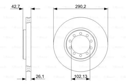 Тормозной диск BOSCH 0 986 479 342